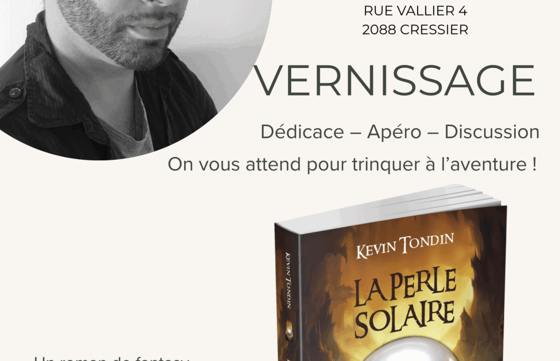 Vernissage pour le nouveau livre du neuchâtelois Kevin Tondin