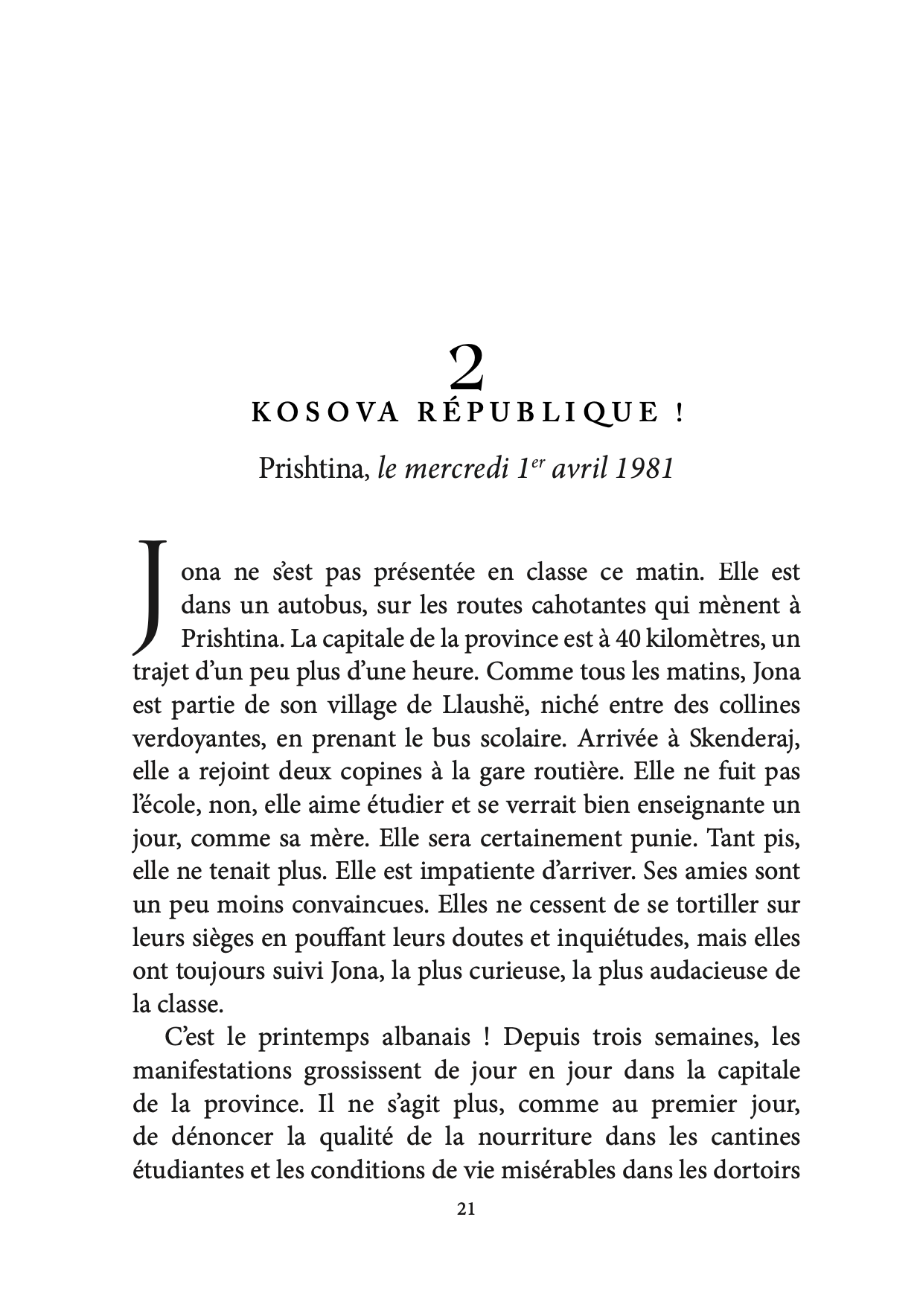 Après La Liberté - Romand du Kosovo - Alain Maillard