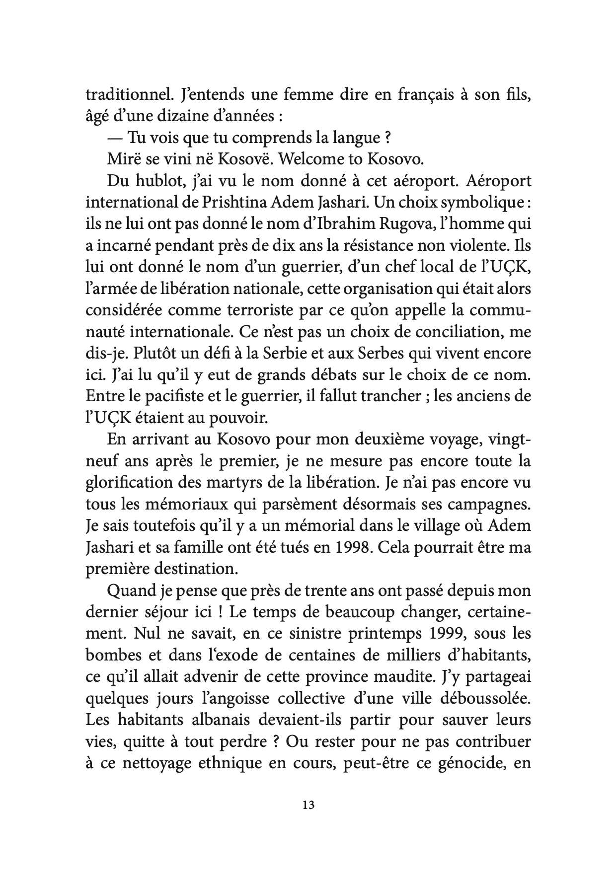 Après La Liberté - Romand du Kosovo - Alain Maillard
