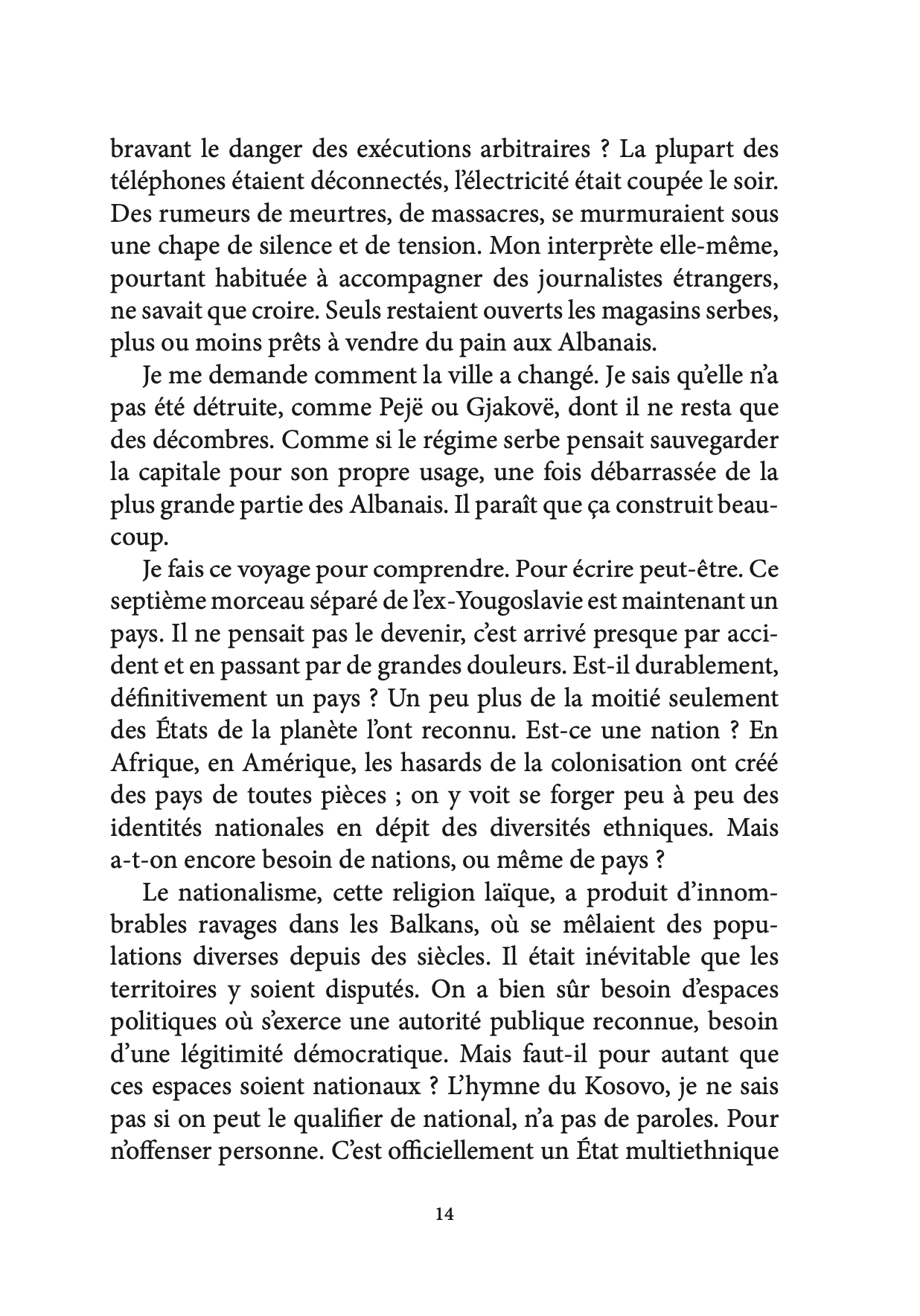 Après La Liberté - Romand du Kosovo - Alain Maillard