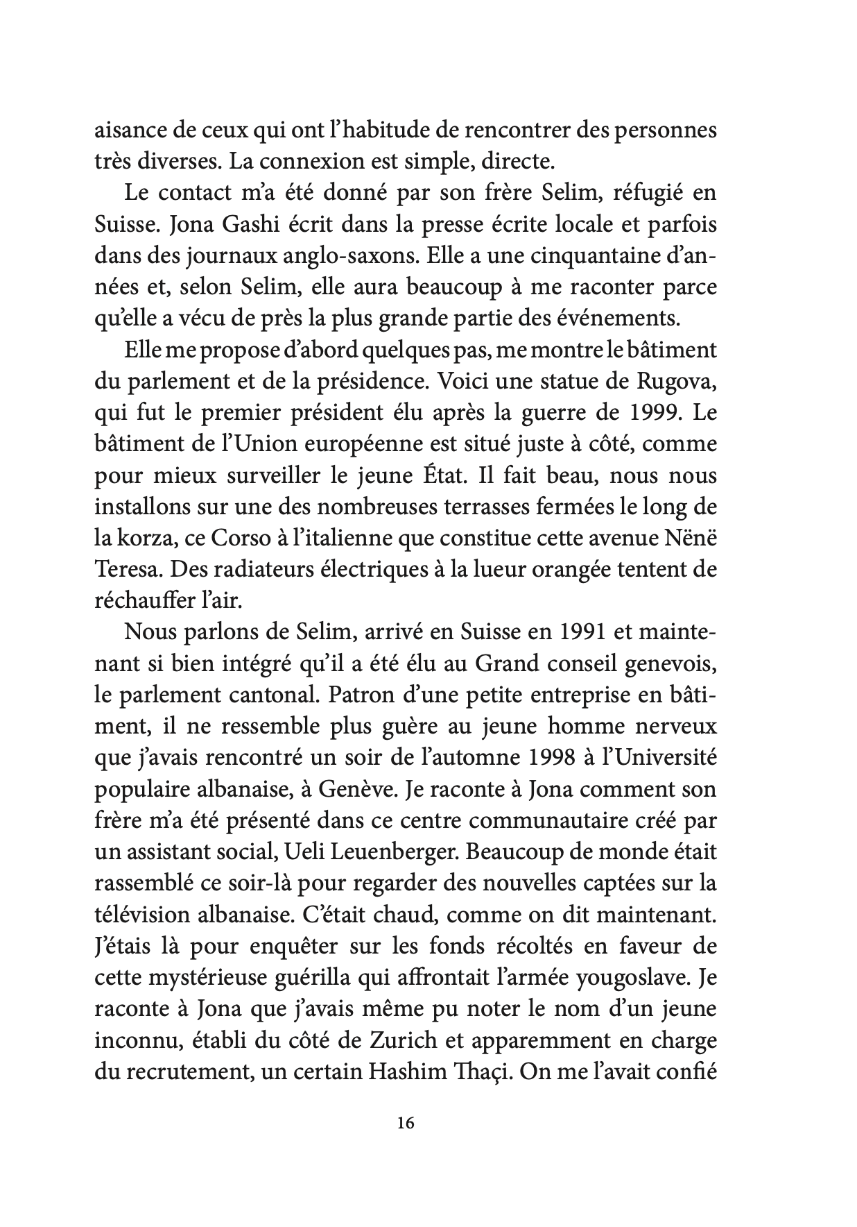 Après La Liberté - Romand du Kosovo - Alain Maillard